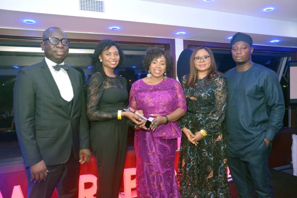 L-R: Tunde Lawanson, Head, Marketing and Corporate Communications, FBN Holdings Plc, Ugochi Onuekwusi, Human Resources Officer, Rev. Oluwayomi Uteh, General Manager, Operations TREM, Oyinade Kuku, Head, Human Resources, FBN Holdings Plc and Douglas Elisha, Technical Assistant to the GMD, FBN Holdings Plc.